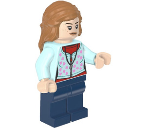 LEGO Levandulová Hnědá s Aqua Horní Minifigurka