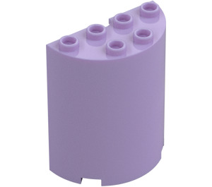 LEGO Lavendel Cylinder 2 x 4 x 4 Halvt (6218 / 20430)