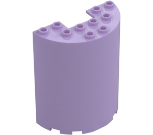 LEGO Lavendel Zylinder 3 x 6 x 6 Hälfte (35347 / 87926)