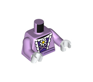 LEGO Lavendel Daisy Duck mit Krone Minifig Torso (973 / 76382)