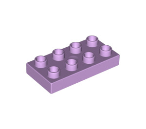 LEGO Lavande Duplo assiette 2 x 4 (4538 / 40666)