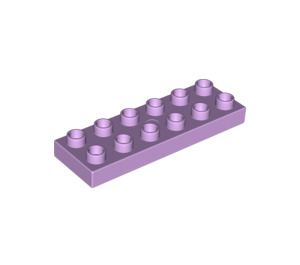 LEGO Lavande Duplo assiette 2 x 6 (98233)