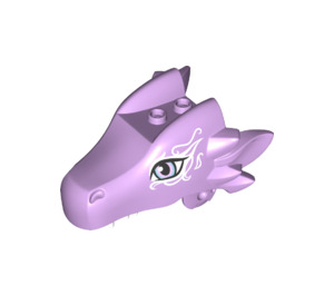 LEGO Lavender Elves Dragon Head with Light Purple (24196 / 36727)