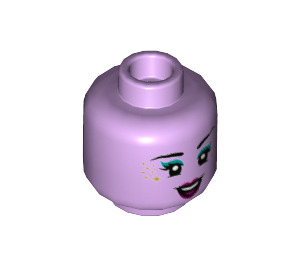 LEGO Lavendel Genie Dancer Minifigure Kopf (Einbau-Vollbolzen) (3626 / 75217)