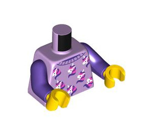 LEGO Lavendel Jayden Minifig Torso (973 / 76382)