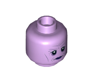 LEGO Lavender Library Ghost Minifigure Head (Recessed Solid Stud) (3626 / 24795)