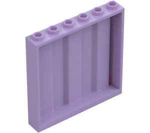 LEGO Lavender Panel 1 x 6 x 5 with Corrugation (23405)