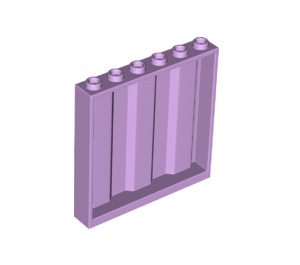 LEGO Lavender Panel 1 x 6 x 5 with Corrugation (23405)
