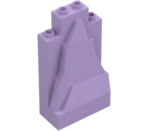 LEGO Lavender Panel 2 x 4 x 6 Rock (33458 / 54782)