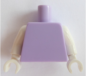 LEGO Lavender Plain Minifig Torso with White Arms and White Hands (76382 / 88585)