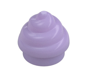 LEGO Lavendel Platte 1 x 1 Rund Swirl (3441 / 53119)