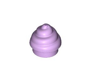 LEGO Lavendel Plaat 1 x 1 Ronde Swirl (3441 / 53119)