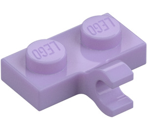 LEGO Lavande assiette 1 x 2 avec Clip Horizontal (11476 / 65458)