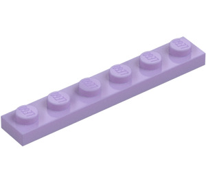 LEGO Lavendel Plaat 1 x 6 (3666)