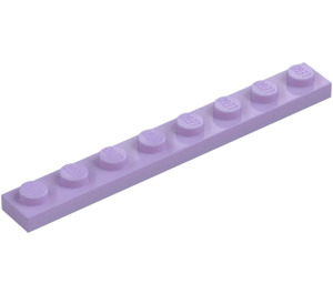 LEGO Lavender Plate 1 x 8 (3460)