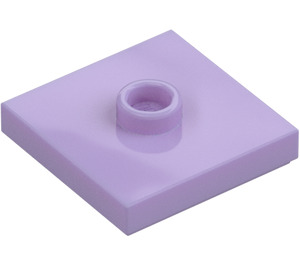 LEGO Lavender Plate 2 x 2 with Groove and 1 Center Stud (23893 / 87580)