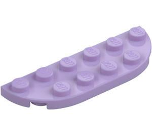 LEGO Lavender Plate 2 x 6 with Rounded Corners (18980)