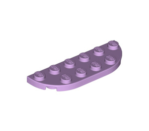 LEGO Lavender Plate 2 x 6 with Rounded Corners (18980)