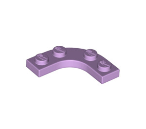 LEGO Lavender Plate 3 x 3 Rounded Corner (68568)