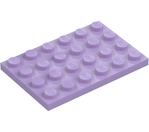 LEGO Levandulová Deska 4 x 6 (3032)