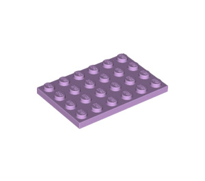 LEGO Lavendel Plaat 4 x 6 (3032)