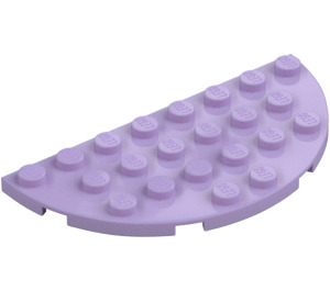 LEGO Lavendel Platte 4 x 8 Rund Hälfte Kreis (22888)