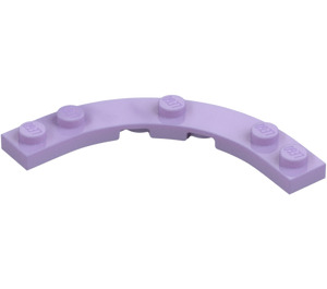 LEGO Lavender Plate 5 x 5 Round Corner (80015)