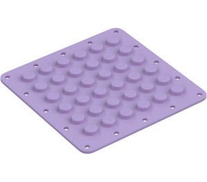 LEGO Lavender Plate 6 x 6 Flex (79998)