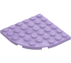 LEGO Lavendel Plaat 6 x 6 Rond Hoek (6003)