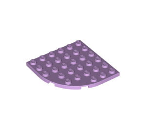 LEGO Lavender Plate 6 x 6 Round Corner (6003)