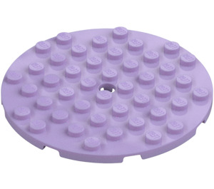 LEGO Lavender Plate 8 x 8 Round Circle (74611)