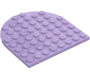 LEGO Lavendel Platte 8 x 8 Rund Hälfte Kreis (41948)