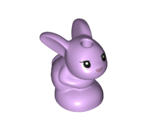 LEGO Lavender Rabbit Baby with Metallic Pink nose (66361 / 66362)