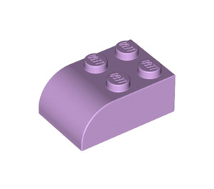 LEGO Lavendel Steigung Backstein 2 x 3 mit Gebogenes Oberteil (6215)