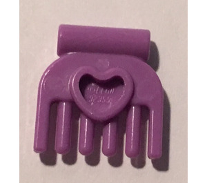 LEGO Lavender Small Comb with Heart