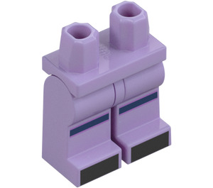 LEGO Lavendel Voetbal Goalie, Vrouwelijk (Lavendel) Minifiguur Heupen en benen (73200 / 100960)