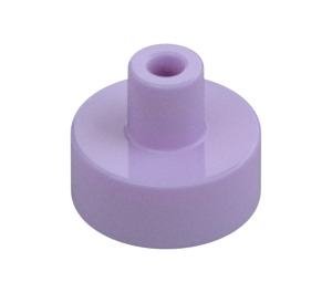 LEGO Lavendel Tile 1 x 1 Rund med Hollow Stang (20482 / 31561)