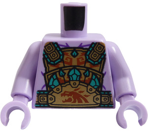 LEGO Lavendel Torso mit Islander King Torso (973)