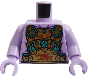 LEGO Lavender Torso with Islander King Torso (973)