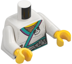 LEGO Lee (Sort Bun Hår) Minifig Torso (973 / 76382)