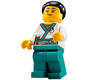 LEGO Lee (Zwart Bun Haar) minifiguur