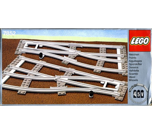 LEGO Links en Rechtsaf punten Manual Grey 4.5V 7852
