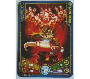 LEGO Legends of Chima Game Card 077 MAURAK (12717)