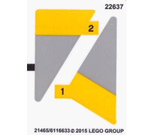 LEGO LEGO Autocollant Sheet 1 for Set 60093