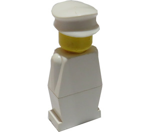LEGO Legoland Man met met Wit Hoed minifiguur