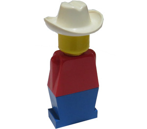 LEGO Legoland Old Type mit Weiß Cowboy Hut Minifigur