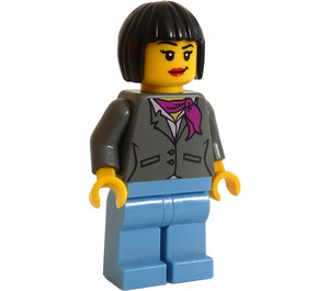 LEGO Legoland Tog Kvinde Passager Minifigur