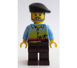 LEGO Legoland Train Male Passenger, Hawaiian Shirt Figurine
