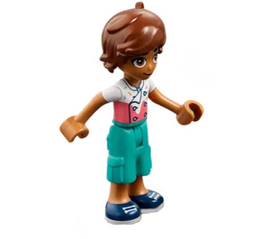 LEGO Leo with White and Coral Shirt Minifigure