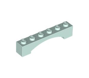 LEGO Light Aqua Arch 1 x 6 Raised Bow (92950)